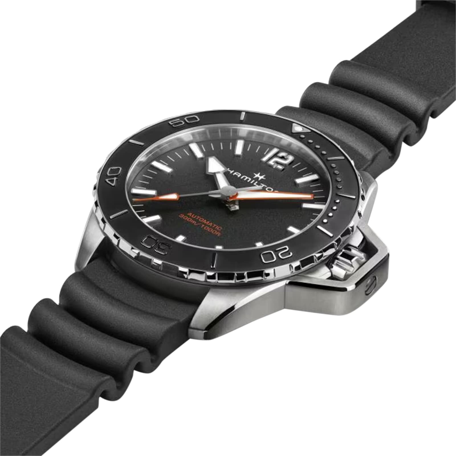 Hamilton Khakhi Navy Frogman 46mm Auto Mens Watch Black Hamilton Khakhi Navy Frogman 46mm Auto Mens Watch Black