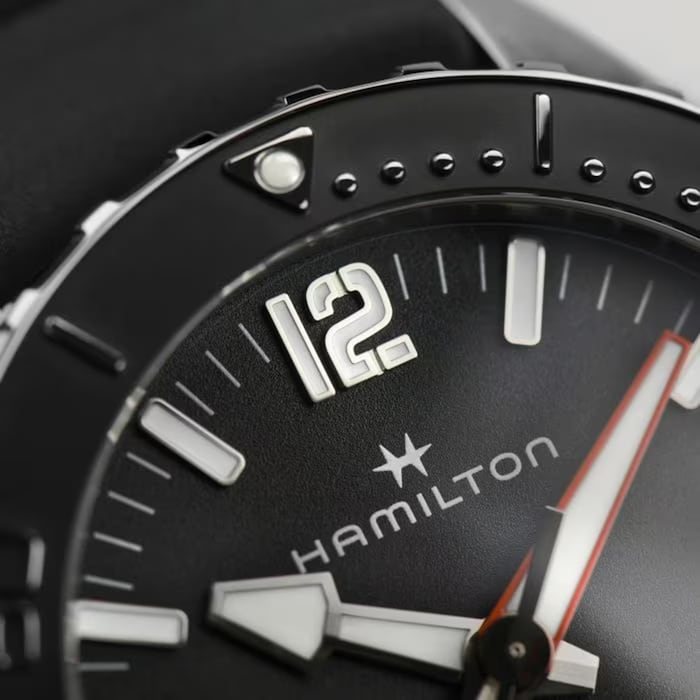 Hamilton Khakhi Navy Frogman 46mm Auto Mens Watch Black