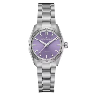 Hamilton Jazzmaster Performer Automatic 34mm Ladies Watch Purple Hamilton Jazzmaster Performer Automatic 34mm Ladies Watch Purple