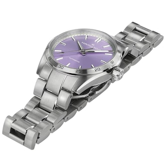 Hamilton Jazzmaster Performer Automatic 34mm Ladies Watch Purple Hamilton Jazzmaster Performer Automatic 34mm Ladies Watch Purple