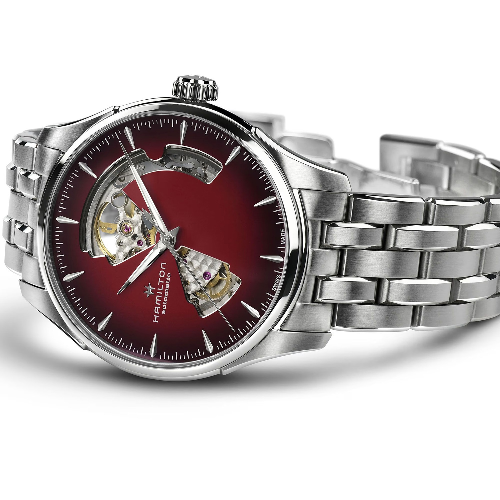 Hamilton Jazzmaster Open Heart Auto 40mm Unisex Watch Red