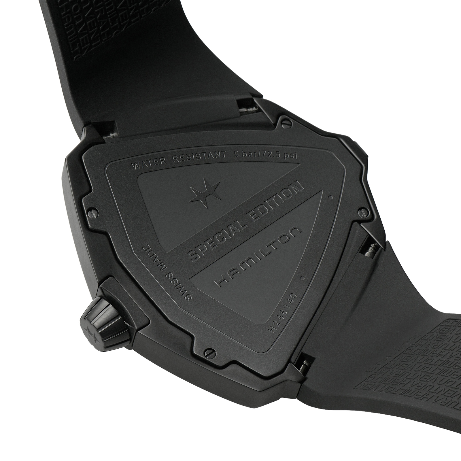 Hamilton Ventura XXL Bright Dune 52mm X 47.6mm Limited Edition Mens Watch Black