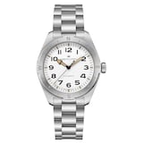 Hamilton Khaki Field Expedition Auto 41mm Mens Watch White Dial Stainless Steel