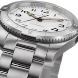 Hamilton Khaki Field Expedition Auto 41mm Mens Watch White Dial Stainless Steel