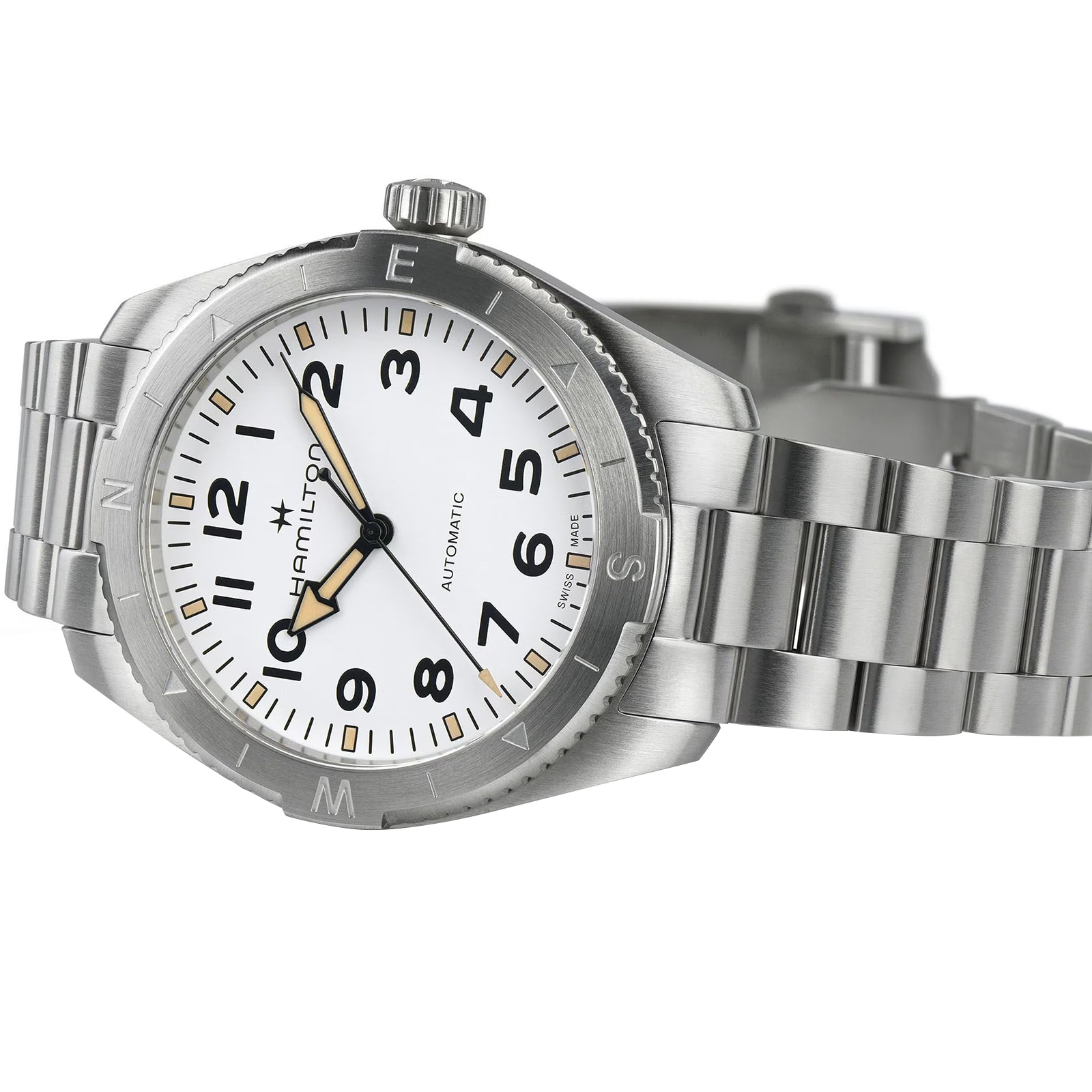 Hamilton Khaki Field Expedition Auto 41mm Mens Watch White Dial Stainless Steel Hamilton Khaki Field Expedition Auto 41mm Mens Watch White Dial Stainless Steel