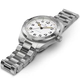 Hamilton Khaki Field Expedition Auto 41mm Mens Watch White Dial Stainless Steel