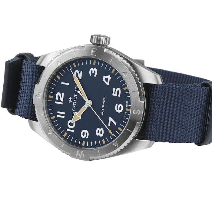 Hamilton Khaki Field Expedition Auto 41mm Mens Watch Blue