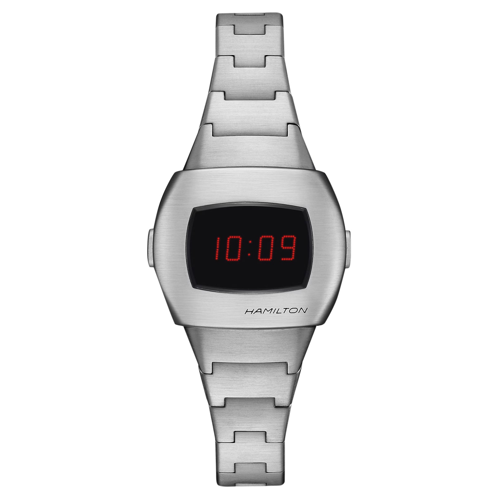 Hamilton American Classic PSR 74 25.6mm X 30.9mm Digital Unisex Watch Silver Hamilton American Classic PSR 74 25.6mm X 30.9mm Digital Unisex Watch Silver