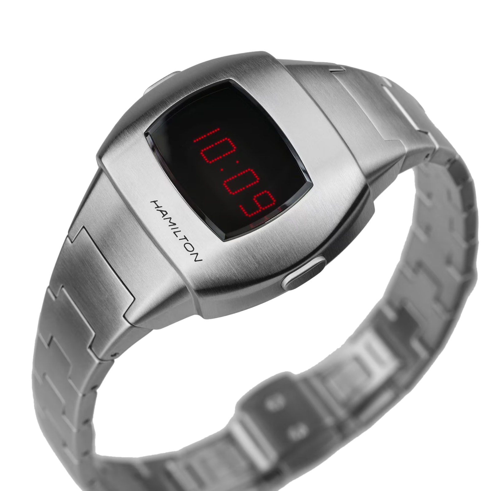 Hamilton American Classic PSR 74 25.6mm X 30.9mm Digital Unisex Watch Silver Hamilton American Classic PSR 74 25.6mm X 30.9mm Digital Unisex Watch Silver