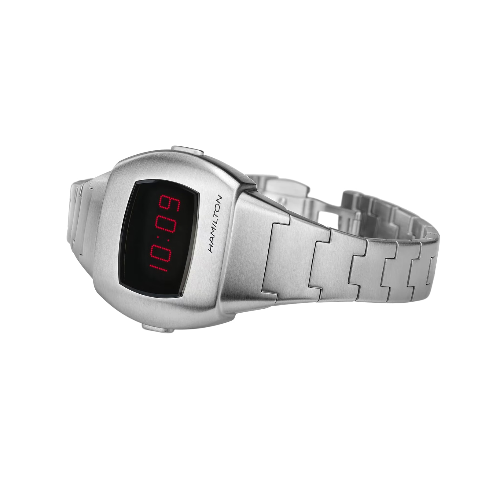 Hamilton American Classic PSR 74 25.6mm X 30.9mm Digital Unisex Watch Silver Hamilton American Classic PSR 74 25.6mm X 30.9mm Digital Unisex Watch Silver