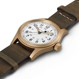 Hamilton Khaki Field Mechanical Bronze 38mm Mens Watch White