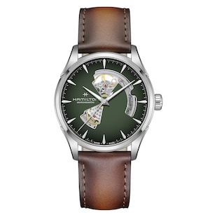 Hamilton Jazzmaster Open Heart Auto 42mm Unisex Watch Green