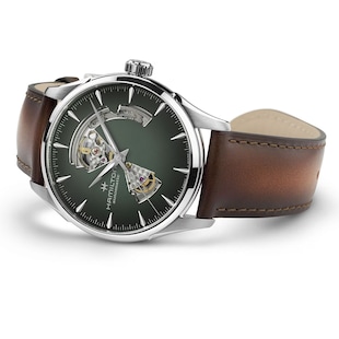 Hamilton Jazzmaster Open Heart Auto 42mm Unisex Watch Green