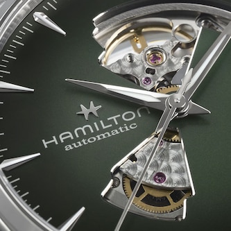 Hamilton Jazzmaster Open Heart Auto 42mm Unisex Watch Green