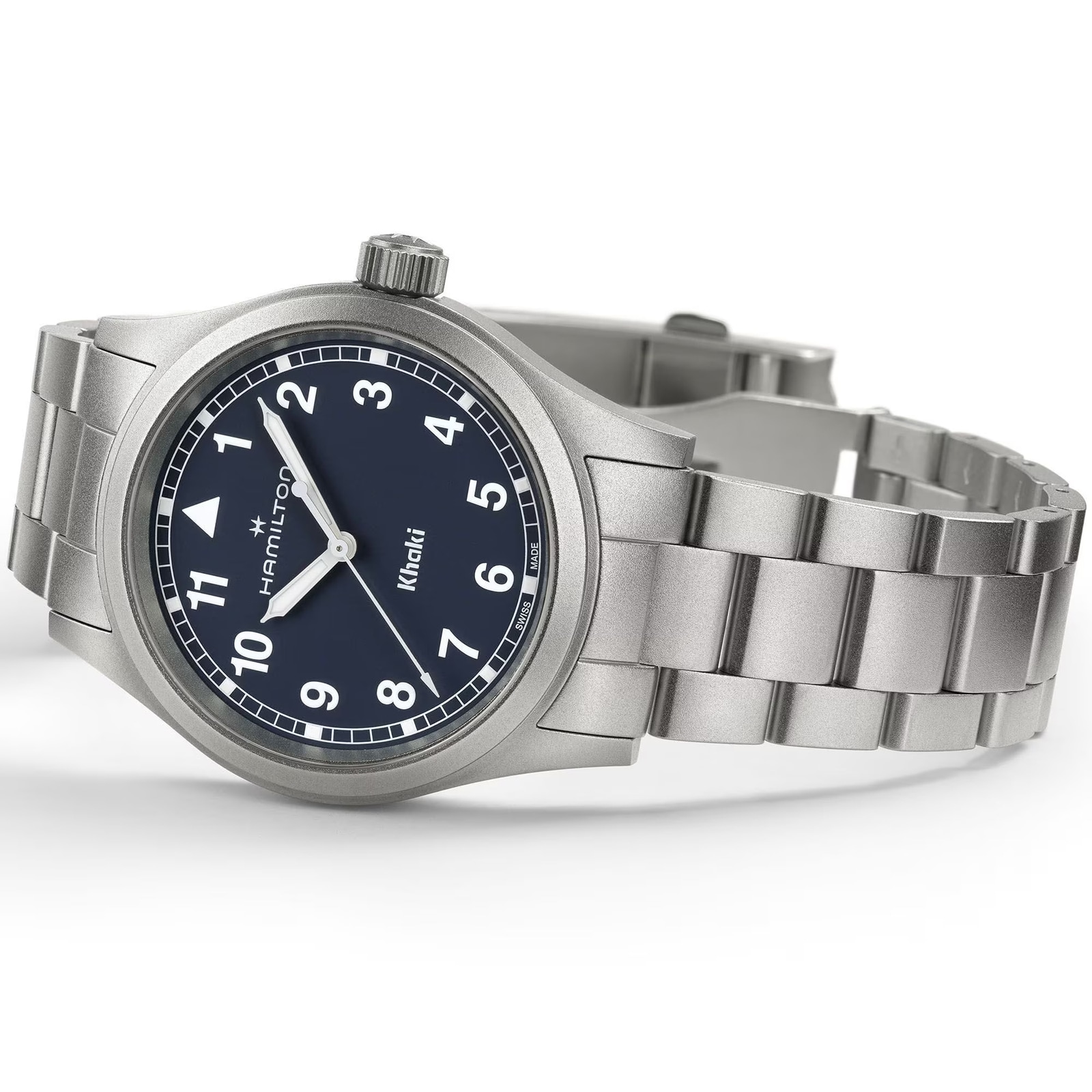 Hamilton Khaki Field Quartz 38mm Unisex Watch Blue Hamilton Khaki Field Quartz 38mm Unisex Watch Blue