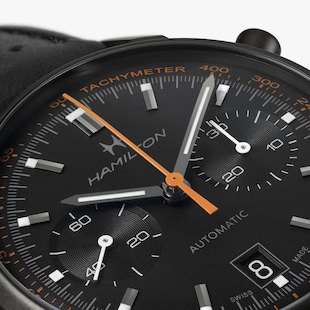 Hamilton American ClassicIntra-Matic Auto Chrono 40mm Unisex Watch Black