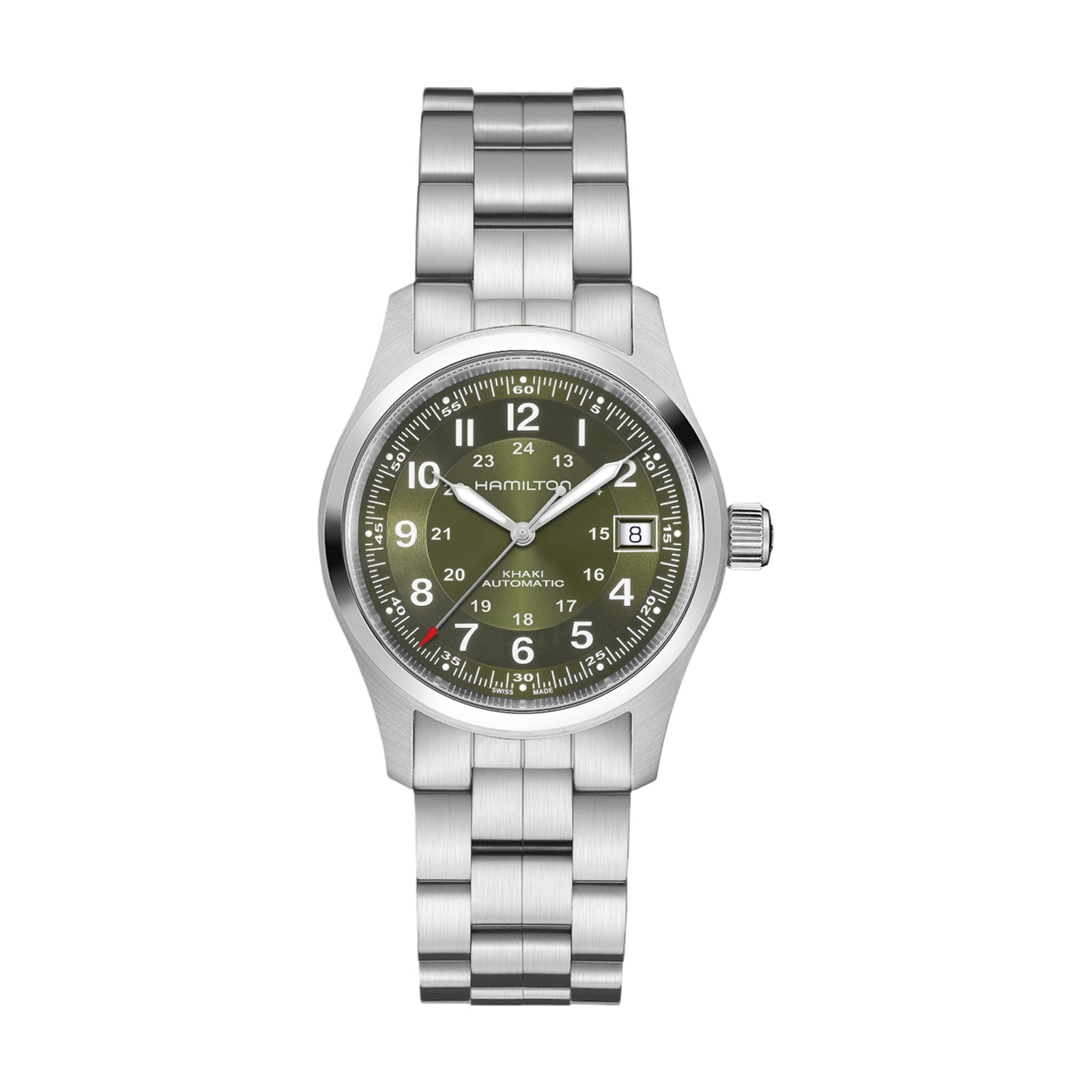 Hamilton Khaki Field Auto 38mm Unisex Watch Green Hamilton Khaki Field Auto 38mm Unisex Watch Green
