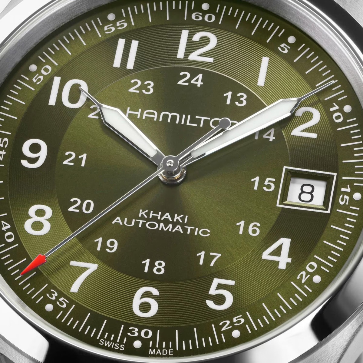 Hamilton Khaki Field Auto 38mm Unisex Watch Green Hamilton Khaki Field Auto 38mm Unisex Watch Green
