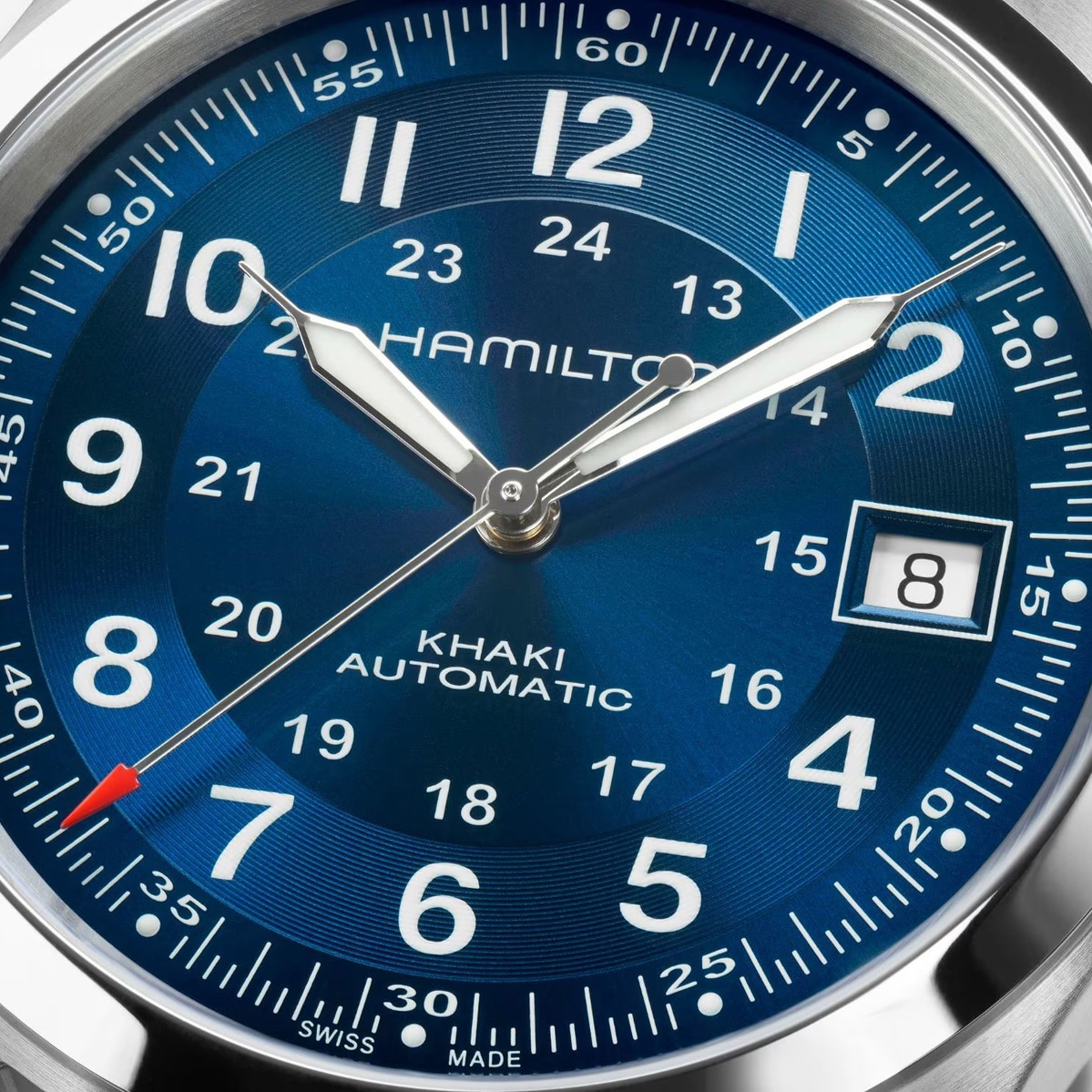Hamilton Khaki Field Auto 38mm Unisex Watch Blue Hamilton Khaki Field Auto 38mm Unisex Watch Blue
