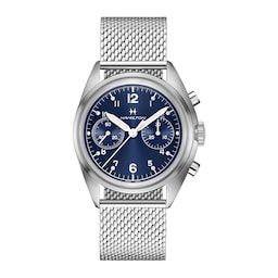 17150505 - Khaki Aviation Pilot Pioneer Mechanical Chrono 40mm Unisex Watch Stainless Steel