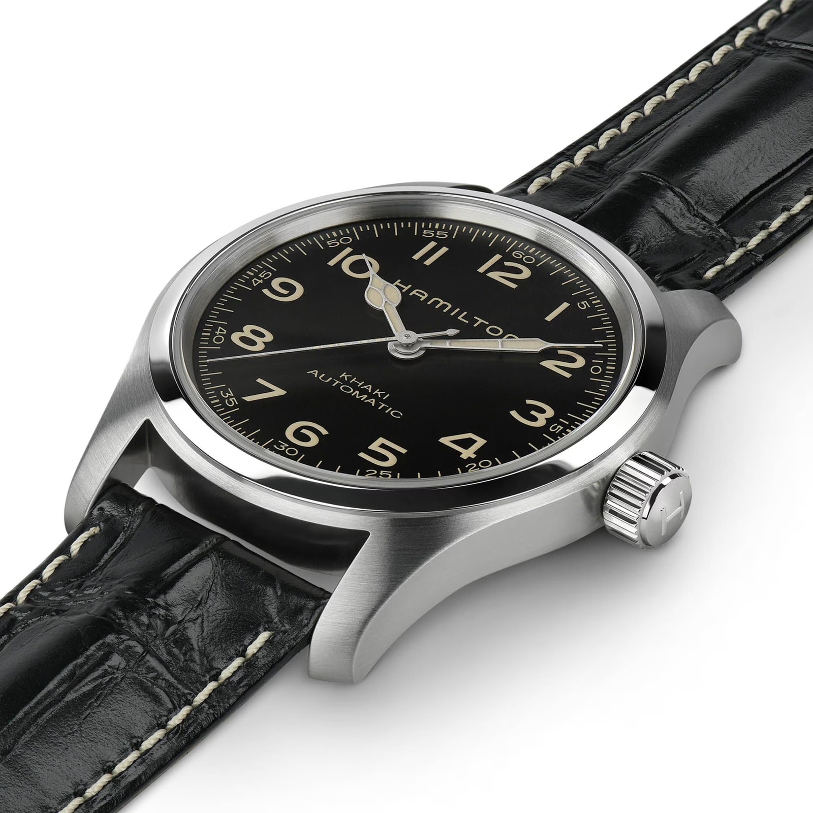 Hamilton Khaki Field Murph Automatic 42mm Unisex Watch Black - Interchangeable Strap