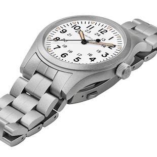 Hamilton Khaki Field Mechanical 42mm Mens Watch White
