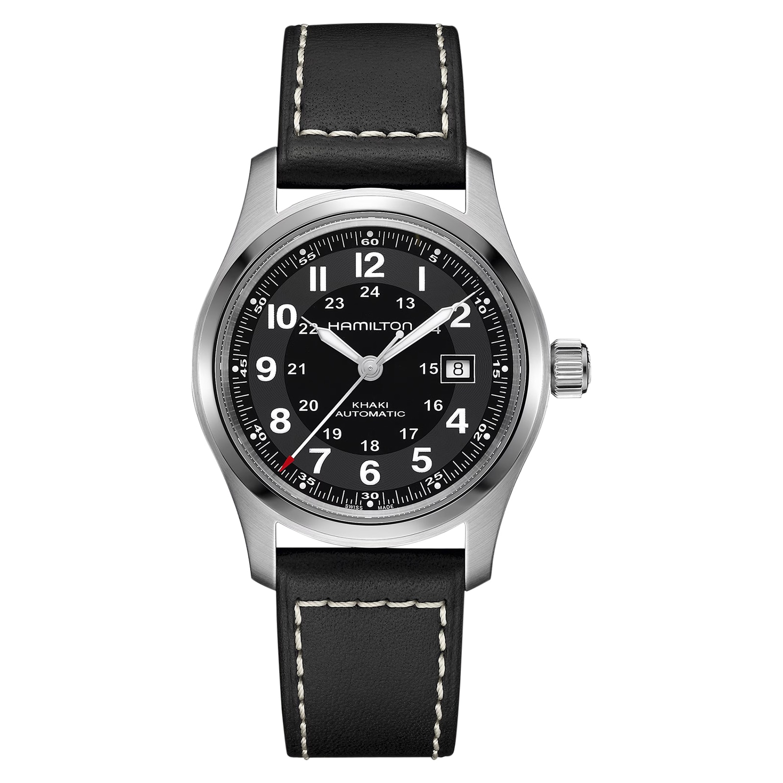 Hamilton Khaki Field Automatic 42mm Mens Watch Black
