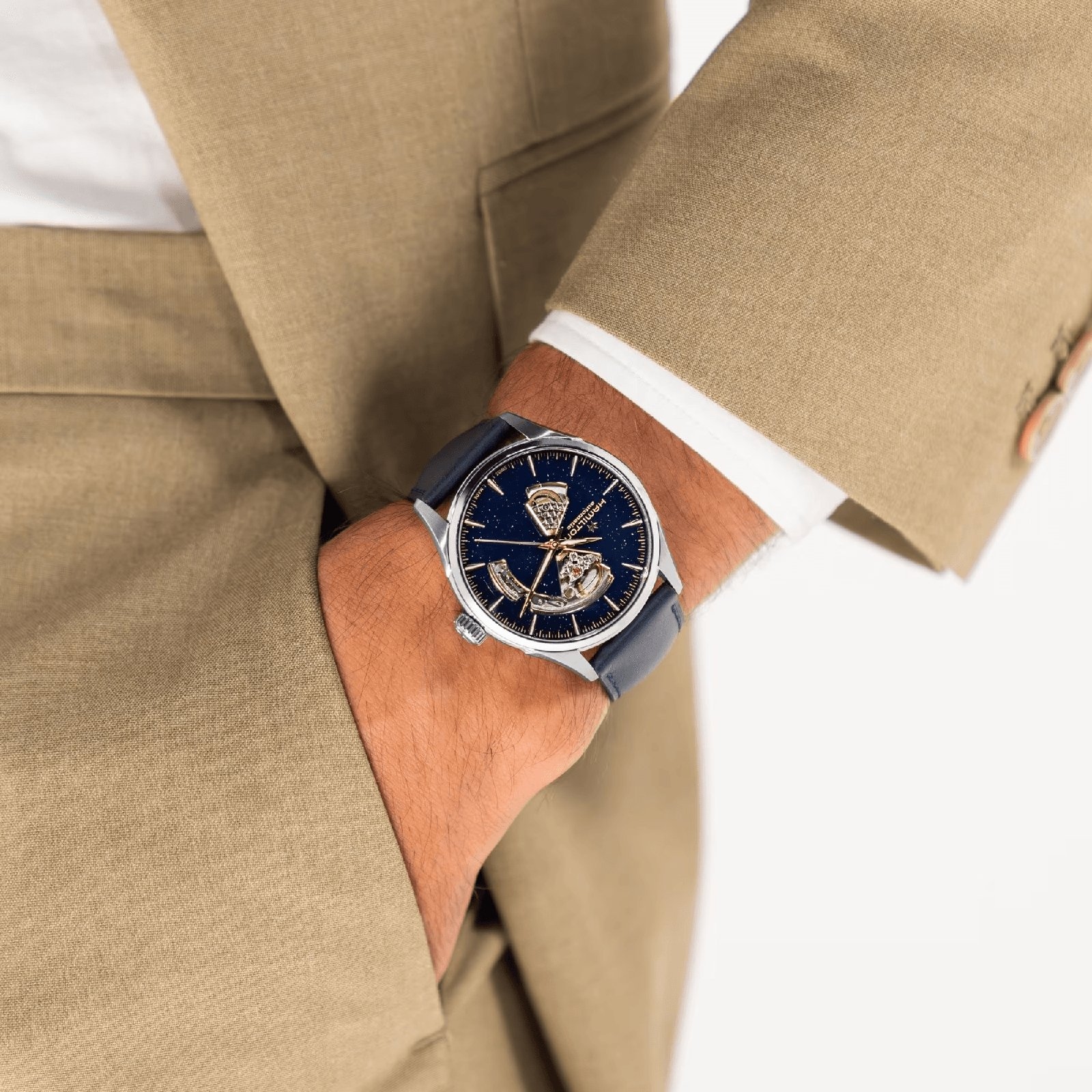 Hamilton Jazzmaster Open Heart Auto 42mm Leather