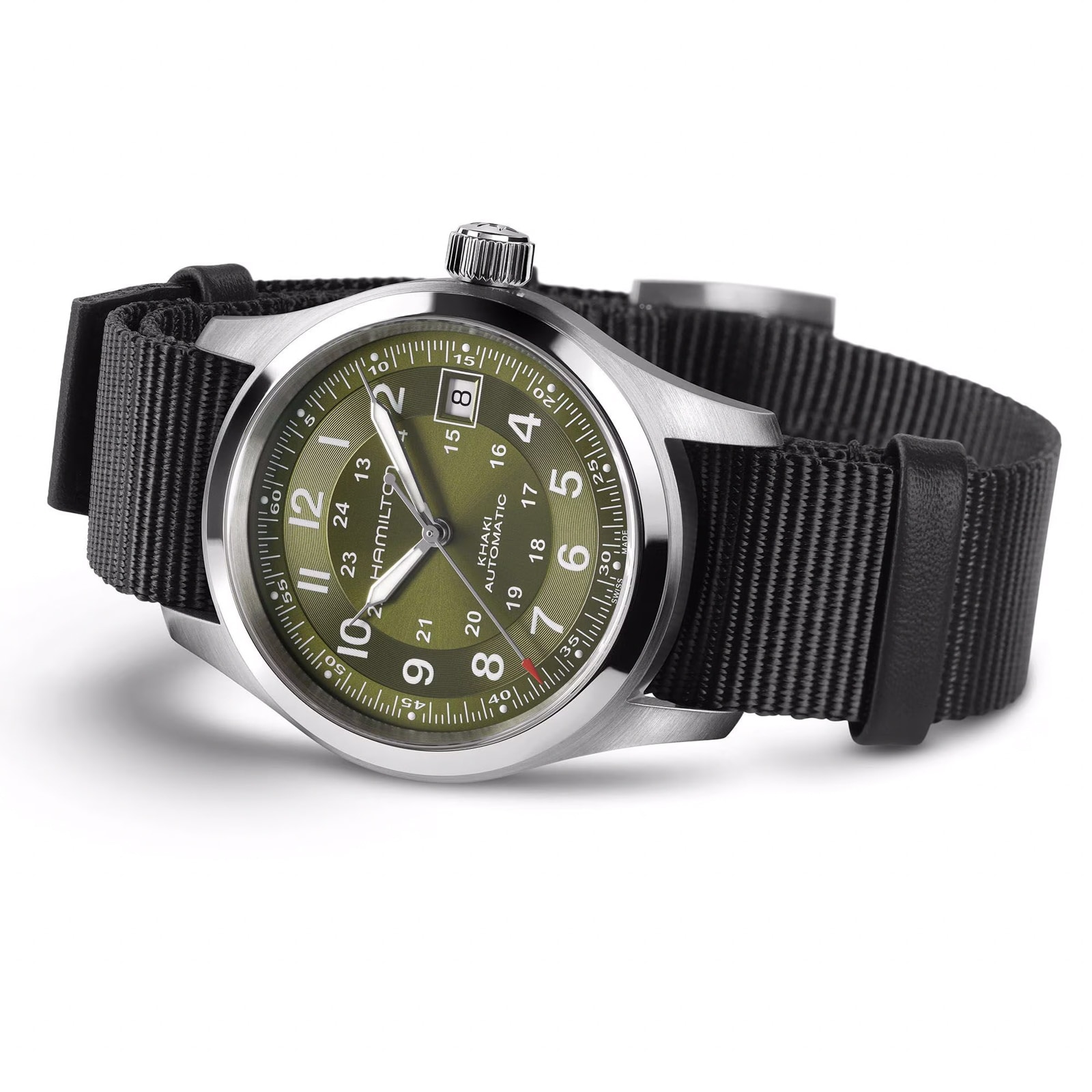 Hamilton Khaki Field Auto 38mm Unisex Watch Green