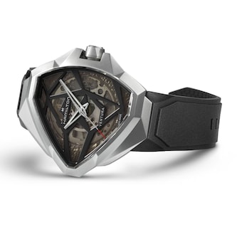 Hamilton Ventura Edge Skeleton 51mm X 47mm Mens Watch Black