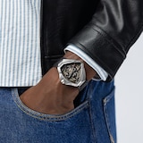 Hamilton Ventura Edge Skeleton 51mm X 47mm Mens Watch Black