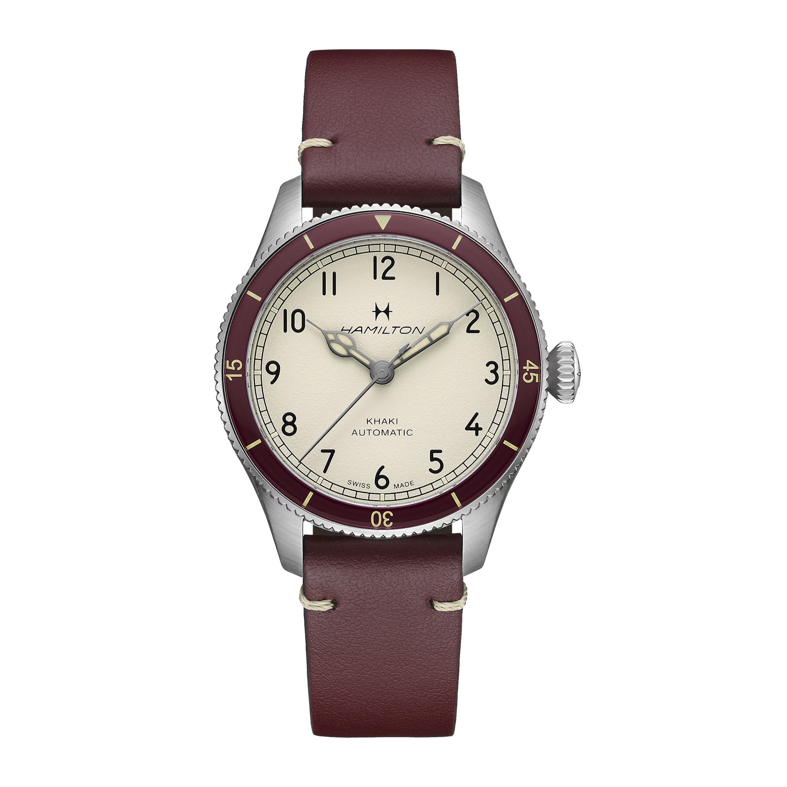 Hamilton Khaki Aviation Pilot Pioneer 38mm Mens Watch White