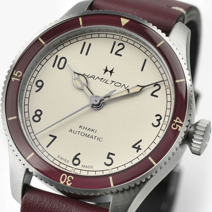 Hamilton Khaki Aviation Pilot Pioneer 38mm Mens Watch White