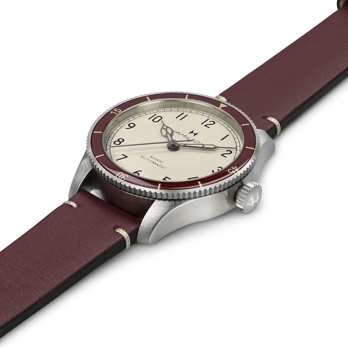 Hamilton Khaki Aviation Pilot Pioneer 38mm Mens Watch White