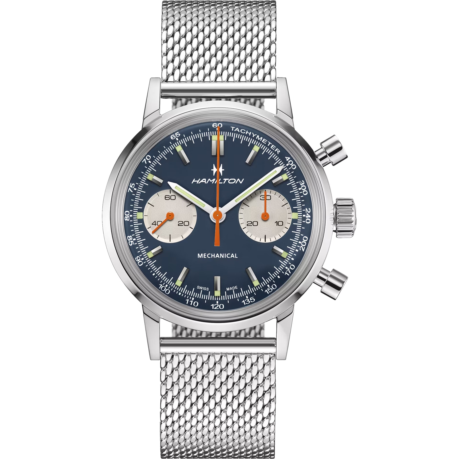 Hamilton American Classic Intra-Matic Chronograph H 40mm Mens Watch Blue Hamilton American Classic Intra-Matic Chronograph H 40mm Mens Watch Blue