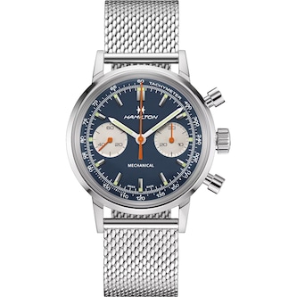 Hamilton American Classic Intra-Matic Chronograph H 40mm Mens Watch Blue Hamilton American Classic Intra-Matic Chronograph H 40mm Mens Watch Blue