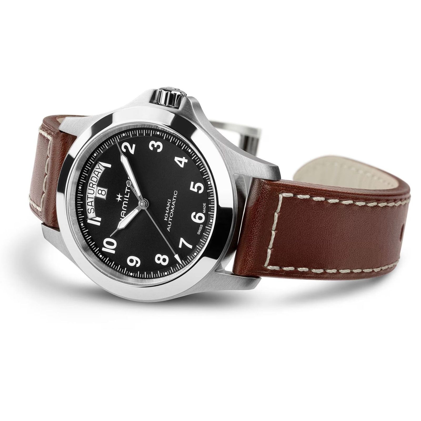 Hamilton Khaki Field King Day-Date 40mm Mens Watch Black Hamilton Khaki Field King Day-Date 40mm Mens Watch Black