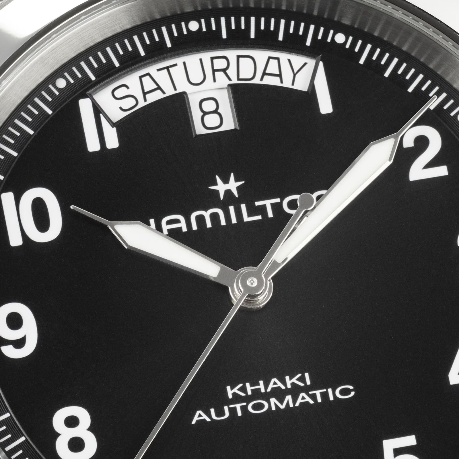Hamilton Khaki Field King Day-Date 40mm Mens Watch Black Hamilton Khaki Field King Day-Date 40mm Mens Watch Black