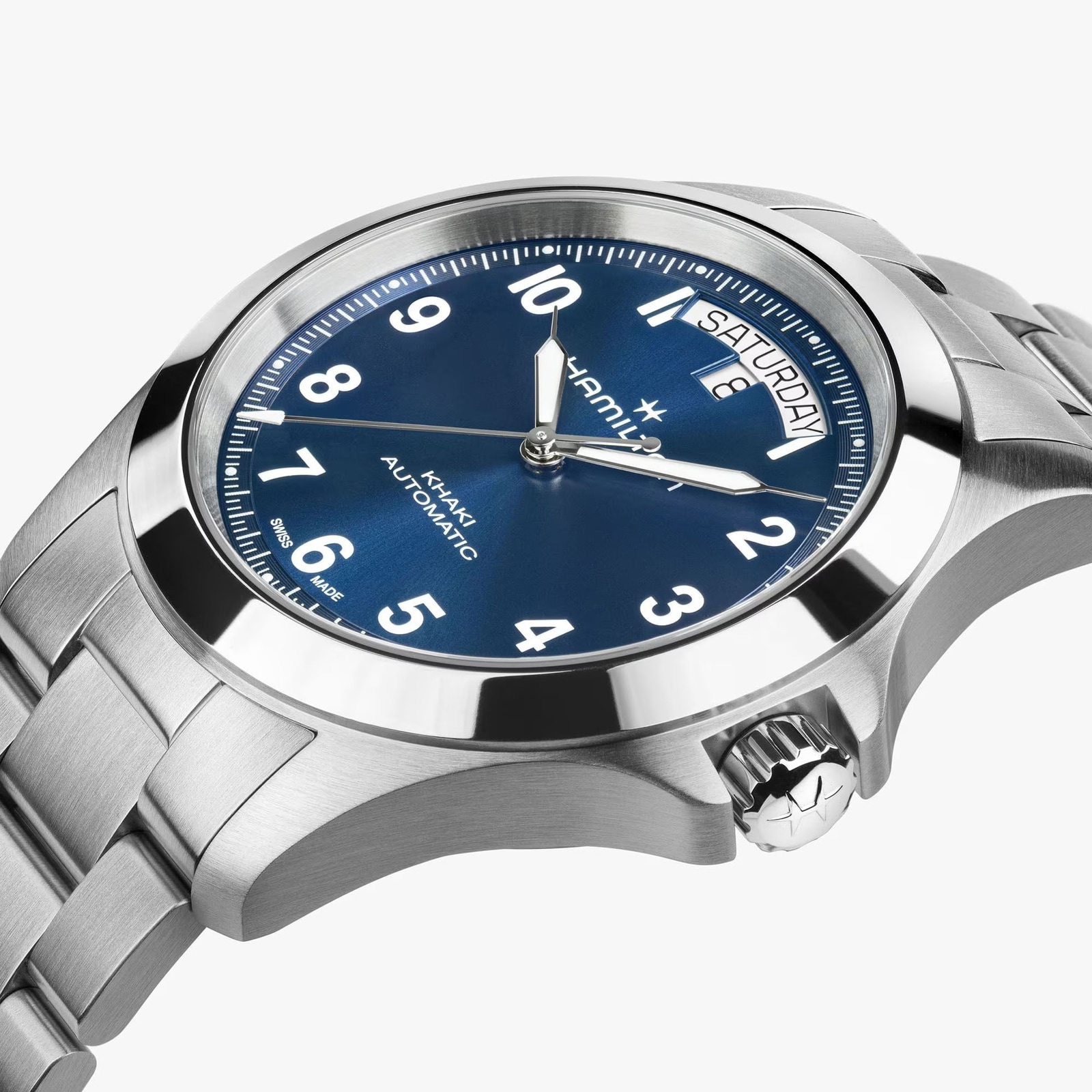 Hamilton Khaki Field King Day-Date 40mm Mens Watch Blue