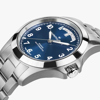 Hamilton Khaki Field King Day-Date 40mm Mens Watch Blue