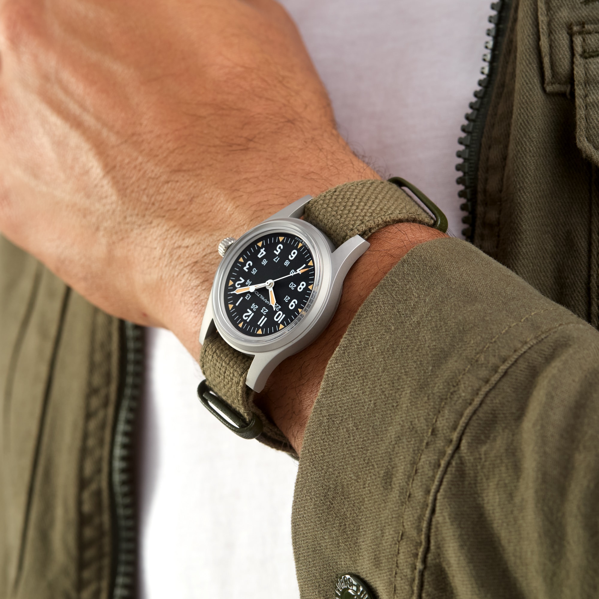 Hamilton Khaki Field Mechanical USA 250th Anniversary Special Edition 36mm Mens Watch Hamilton Khaki Field Mechanical USA 250th Anniversary Special Edition 36mm Mens Watch