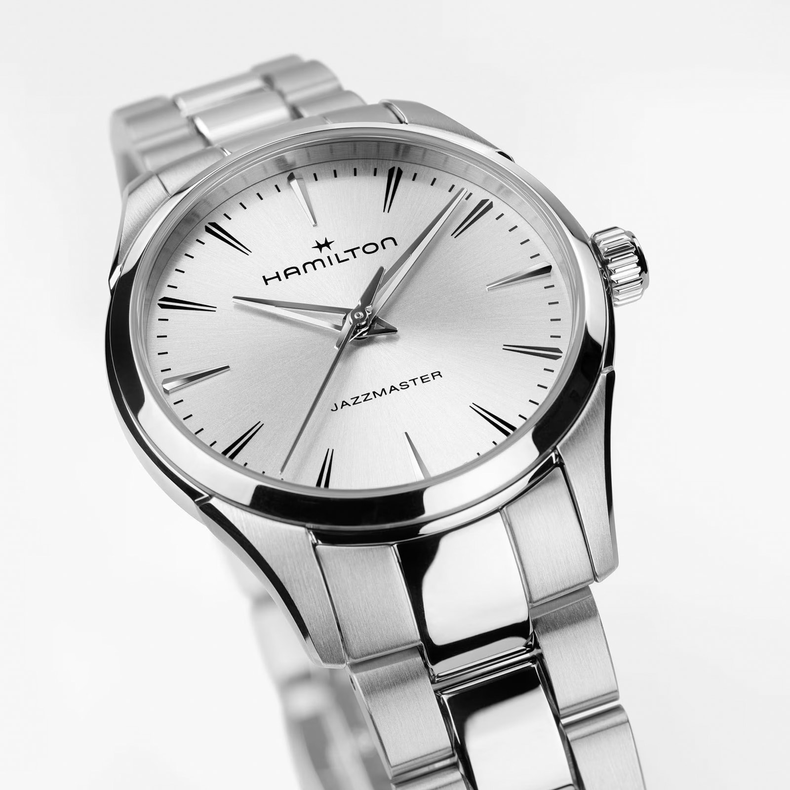 Hamilton Jazzmaster Quartz 32mm Ladies Watch Silver