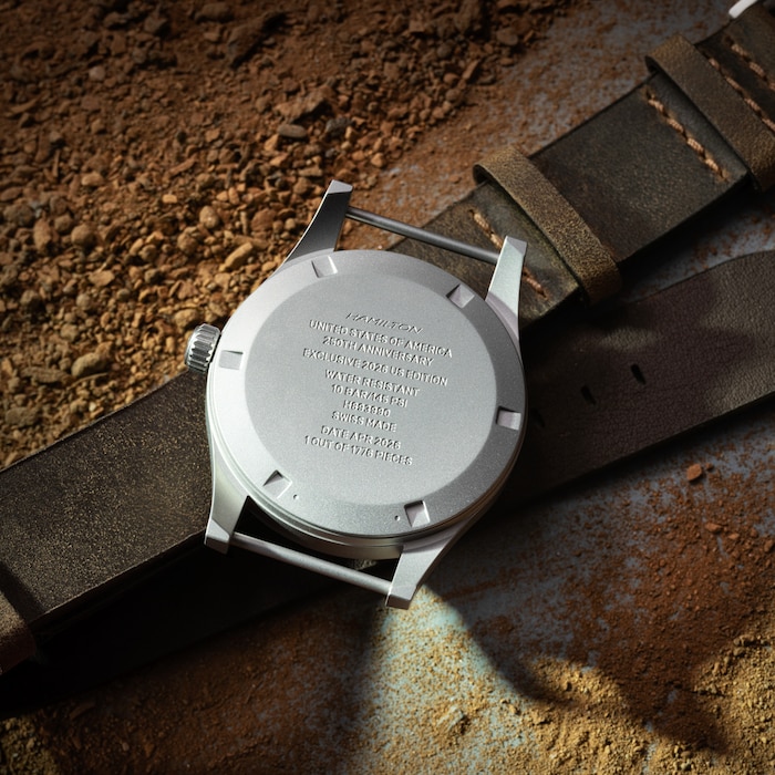 Hamilton Khaki Field Mechanical 250 Special USA Edition 36mm Mens Watch Black