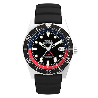 Timex Deepwater Reef GMT 41mm Mens Watch Black