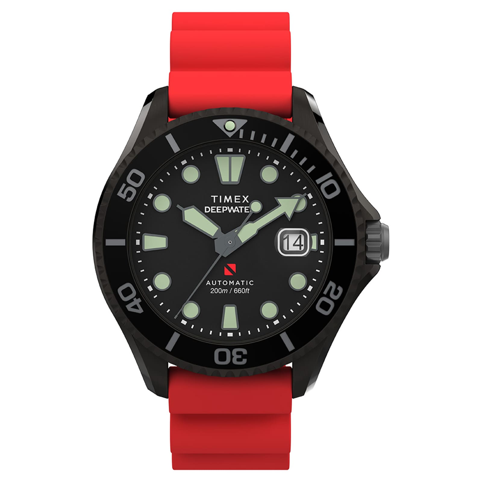 Timex Deepwater Automatic 43mm Mens Watch Black Timex Deepwater Automatic 43mm Mens Watch Black