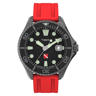 Timex Deepwater Automatic 43mm Mens Watch Black