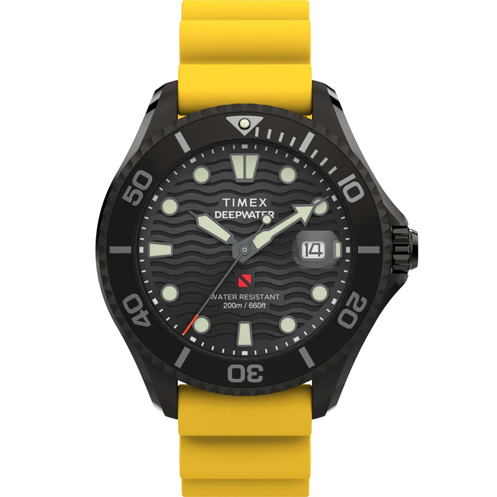 Timex Deepwater Meridian 200 44mm Mens Watch Black