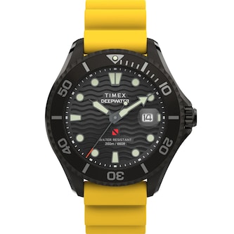 Timex Deepwater Meridian 200 44mm Mens Watch Black