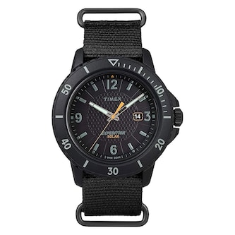 Timex Solar Expedition 44mm Mens Watch Black
