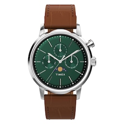 17160445 - Marlin Moon Phase 40mm Mens Watch Green